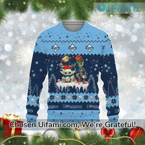 Rays Ugly Sweater Comfortable Baby Yoda Groot Tampa Bay Rays Gift