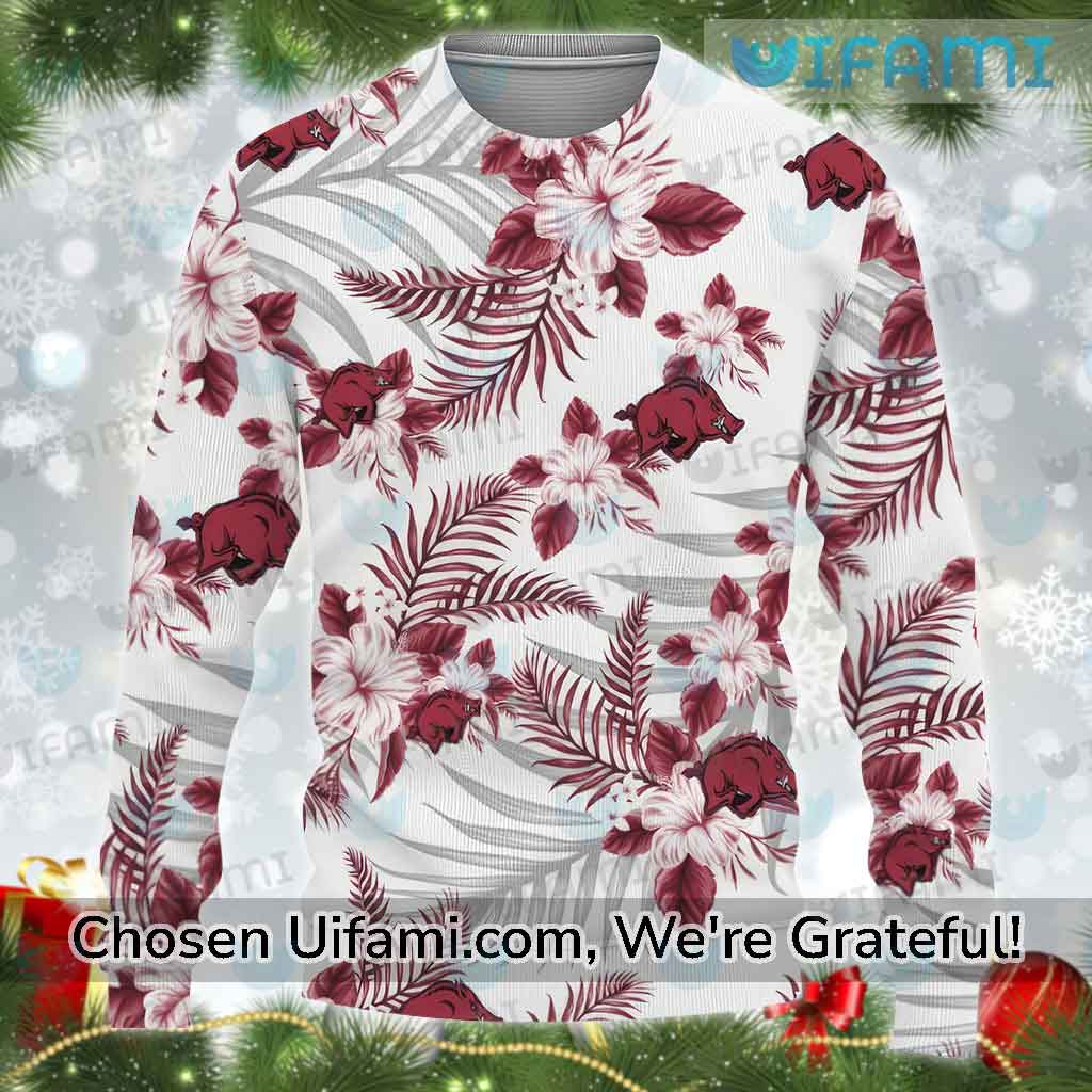 Razorback Christmas Sweater Cheerful Razorback Gifts For Men