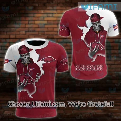 Razorbacks Shirt 3D Wondrous Skeleton Arkansas Razorbacks Gift