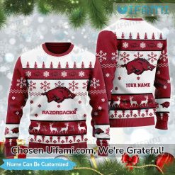 Razorbacks Ugly Sweater Custom Superb Arkansas Razorbacks Gift
