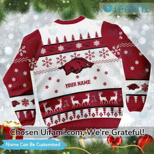 Razorbacks Ugly Sweater Custom Superb Arkansas Razorbacks Gift