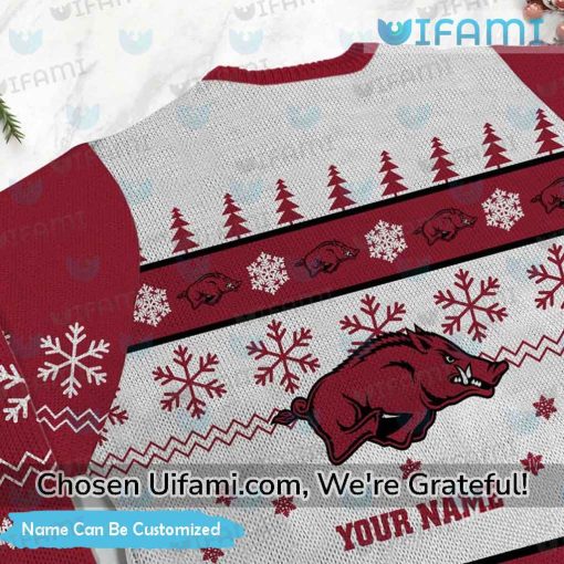 Razorbacks Ugly Sweater Custom Superb Arkansas Razorbacks Gift