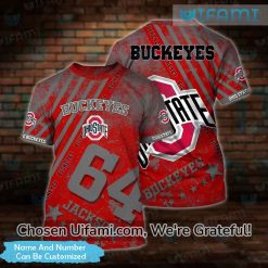 Red Ohio State Shirt 3D Valuable Personalized Ohio State Gifts Best selling