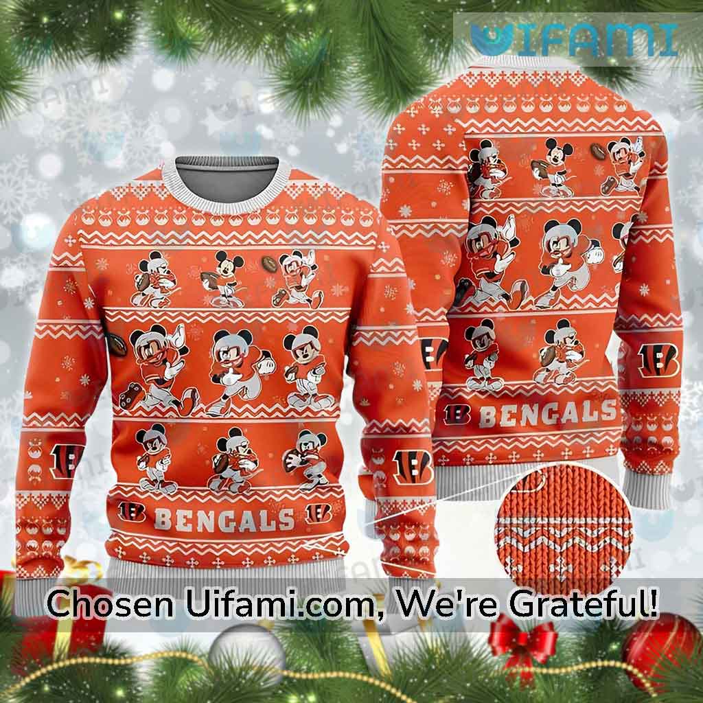 Retro Bengals Sweater Rare Mickey Cincinnati Bengals Gift - Personalized  Gifts: Family, Sports, Occasions, Trending