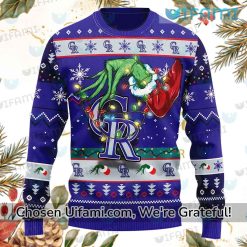Rockies Sweater Unique Grinch Colorado Rockies Gifts Best selling