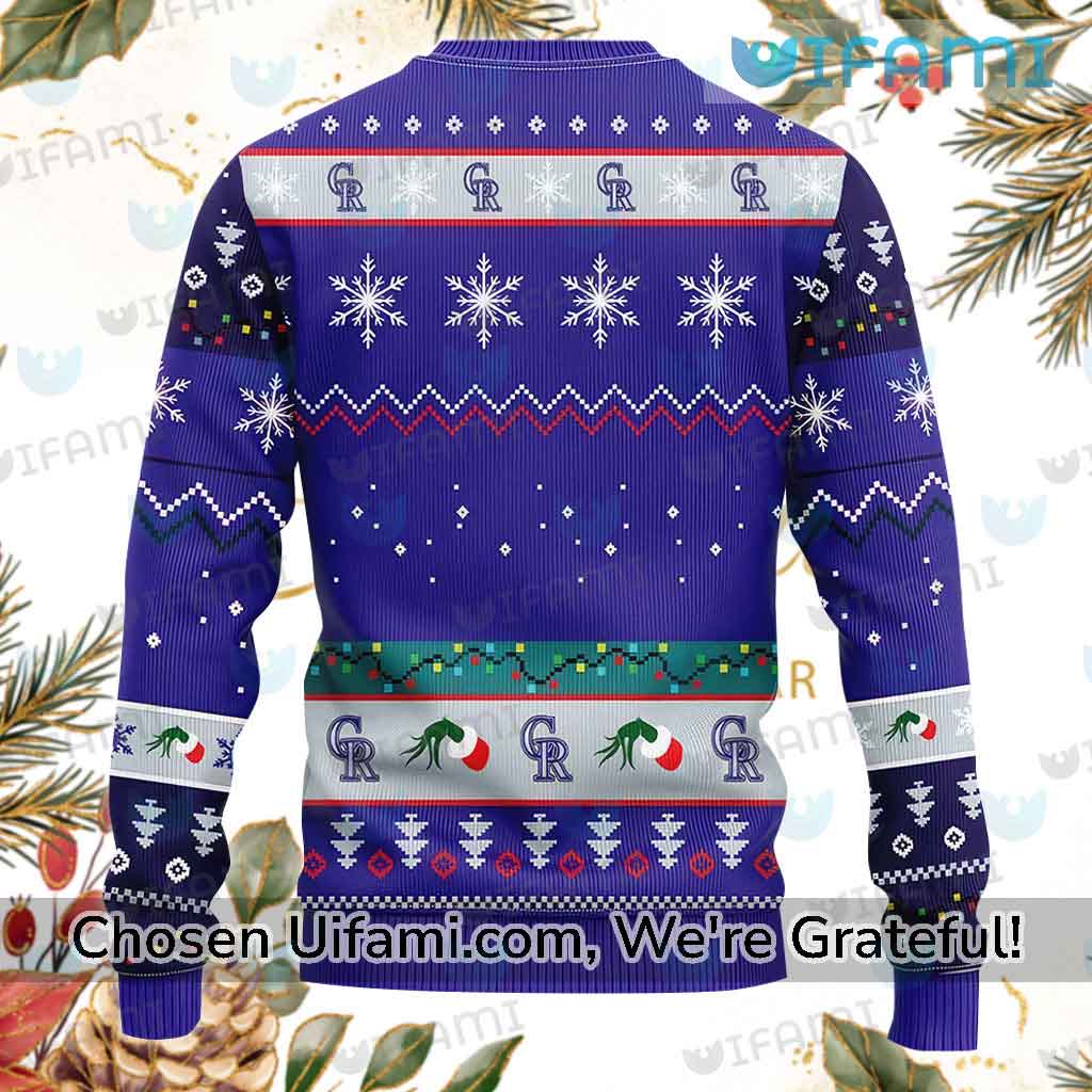 Rockies Sweater Unique Grinch Colorado Rockies Gifts