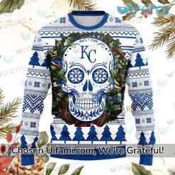 Royals Christmas Sweater Gorgeous Sugar Skull KC Royals Gift Best selling