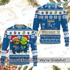 Royals Ugly Sweater Stunning Baby Groot Grinch Kansas City Royals Gift