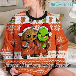 SF Giants Christmas Sweater Baby Groot Grinch Gift For San Francisco Giants Fans Latest Model