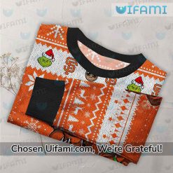 SF Giants Christmas Sweater Baby Groot Grinch Gift For San Francisco Giants Fans Trendy