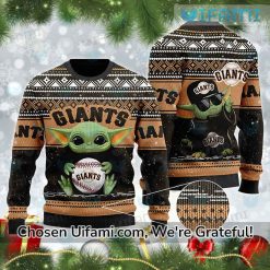 SF Giants Sweater Astonishing Baby Yoda San Francisco Giants Gift Ideas