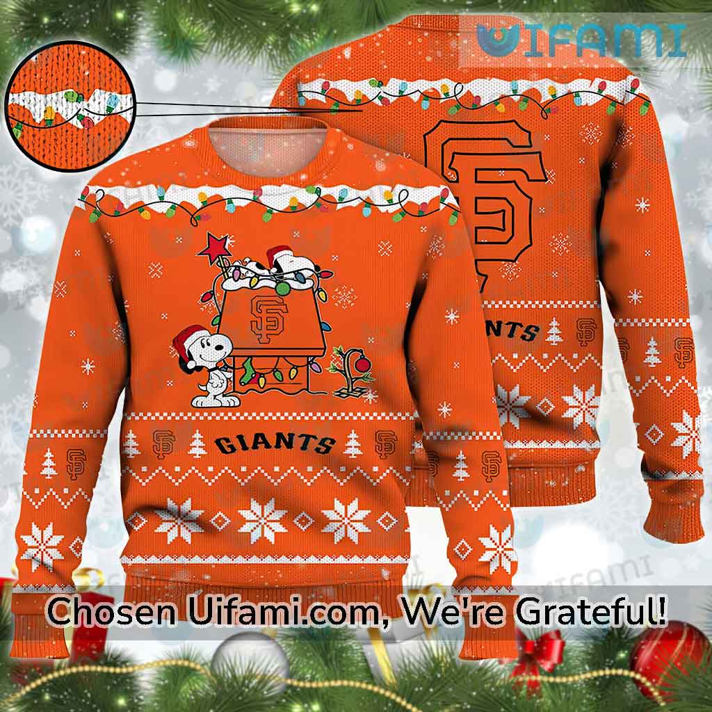 SF Giants Hawaiian Shirt Snoopy Dabbing Snowflake San Francisco Giants Gift  - Personalized Gifts: Family, Sports, Occasions, Trending