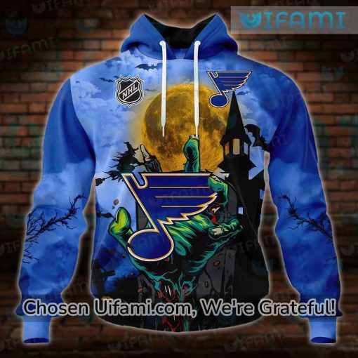 ST Louis Blues Youth Hoodie 3D Surprising Halloween Gift