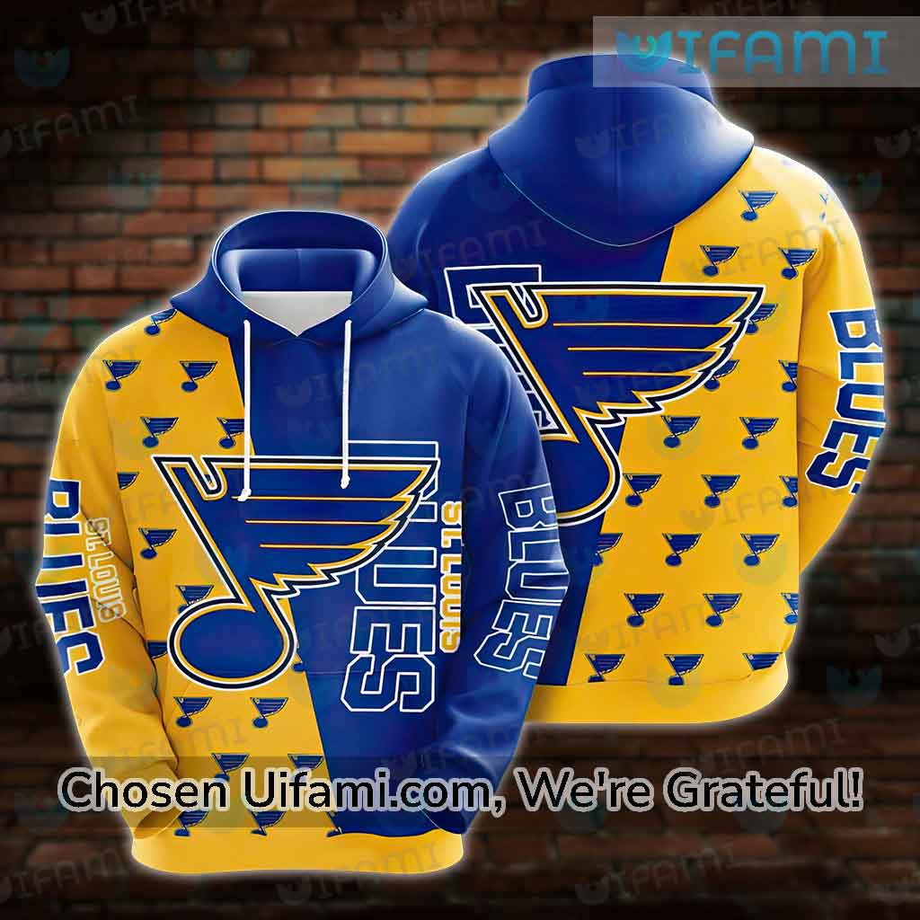 St Louis Blues Hoodie 3D Yellow Blue Black St Louis Blues Gift -  Personalized Gifts: Family, Sports, Occasions, Trending