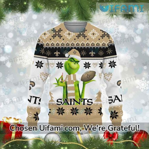 Saints Christmas Sweater Inspiring Grinch New Orleans Saints Gift