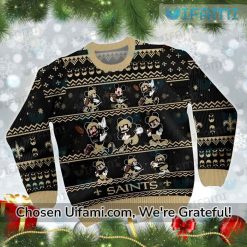 Saints Sweater Men Unexpected Mickey New Orleans Saints Gift Exclusive