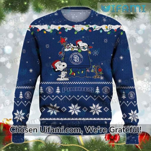 San Diego Padres Ugly Sweater Outstanding Snoopy Gifts For Padres Fans