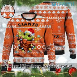 San Francisco Giants Christmas Sweater Best Baby Yoda SF Giants Gifts For Men Best selling