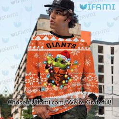 San Francisco Giants Christmas Sweater Best Baby Yoda SF Giants Gifts For Men Exclusive