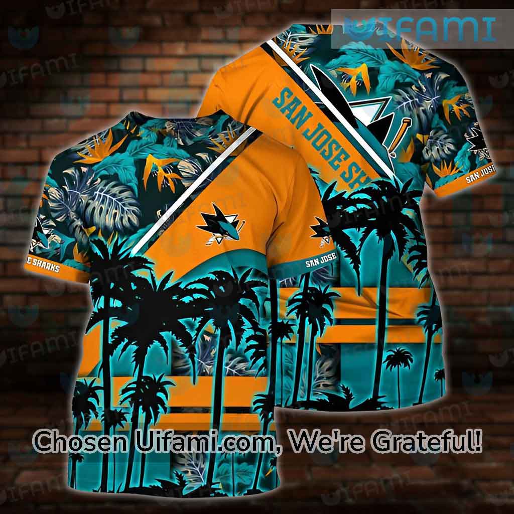 San Jose Sharks Retro Shirt 3D Custom Christmas Gift - Personalized Gifts:  Family, Sports, Occasions, Trending