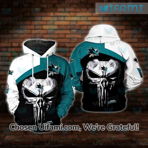 San Jose Sharks Hoodie 3D Popular Punisher Skull Gift