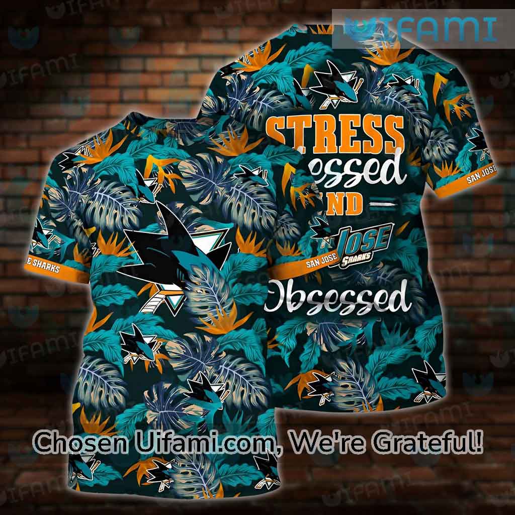 San Jose Sharks Retro NHL 3D Hawaiian Shirt And Shorts For Men And