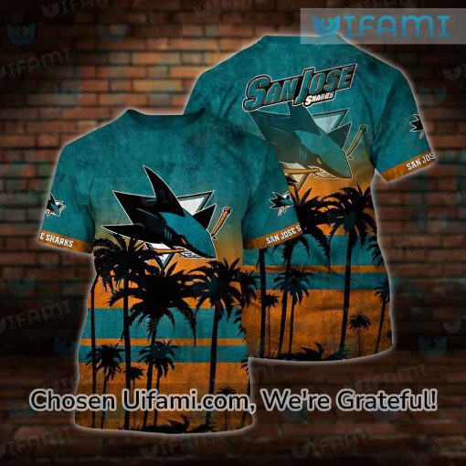 San Jose Sharks Vintage Shirt 3D Vibrant Print Gift