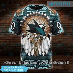San Jose Sharks Youth Apparel 3D Custom Native American Gift