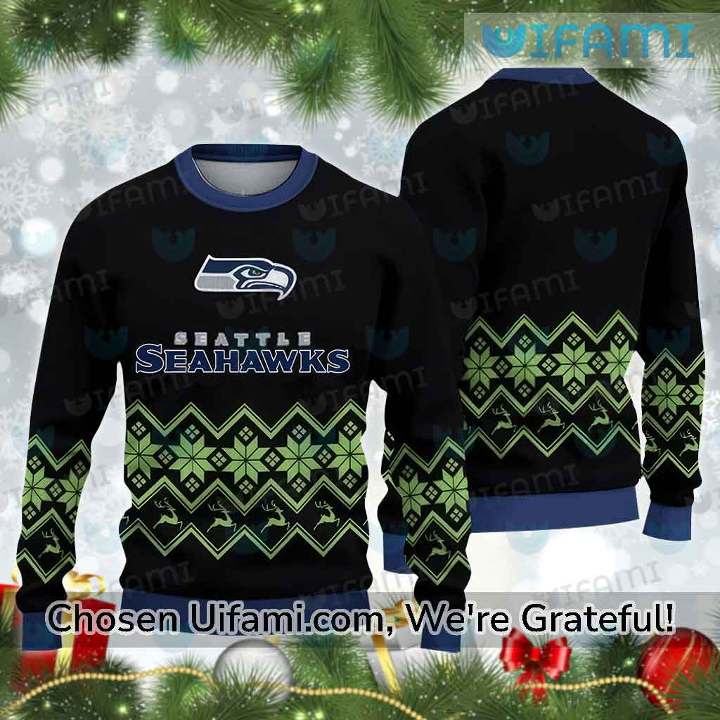 Seahawks Ugly Sweater Unique Seattle Seahawks Gift - Personalized Gifts:  Family, Sports, Occasions, Trending