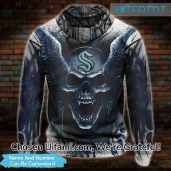 Seattle Kraken Black Hoodie 3D Personalized Skull Gift Latest Model