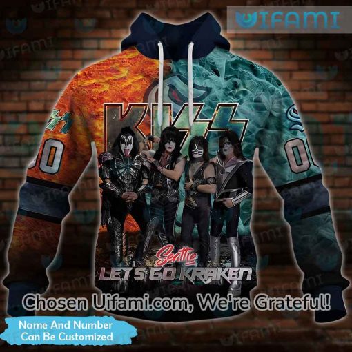 Seattle Kraken Zip Up Hoodie 3D Personalized Kiss Band Gift