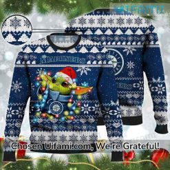 Seattle Mariners Sweater Impressive Baby Yoda Mariners Gift