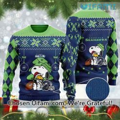 Seattle Seahawks Sweater Snoopy Woodstock Seahawks Christmas Gift