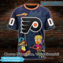 Shirt Flyers 3D Personalized Reggie Otto Rocket Philadelphia Flyers Gift Best selling