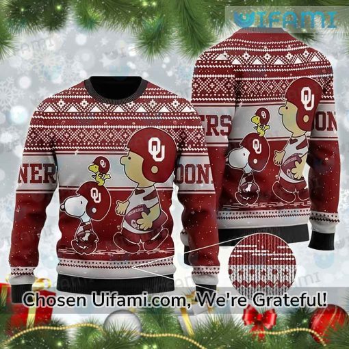 Sooners Christmas Sweater Selected Peanuts Oklahoma Sooners Gift