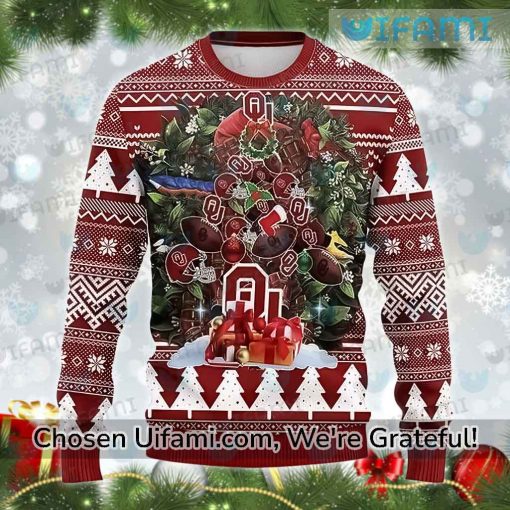 Sooners Ugly Christmas Sweater Affordable Oklahoma Sooners Gift