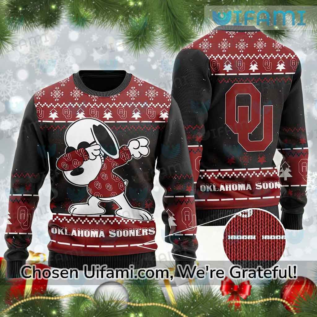 Sooners Ugly Sweater Exquisite Snoopy Oklahoma Sooners Gift
