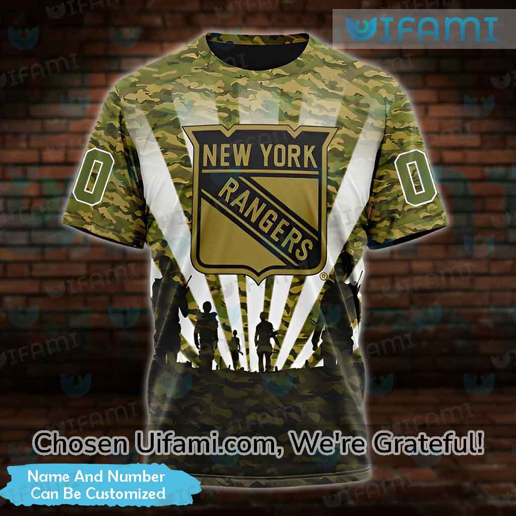 Custom New York Rangers Vintage Shirt 3D Hunting Camo Gift