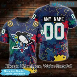 T Shirt Pittsburgh Penguins 3D Custom Autism Gift Best selling