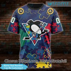 T-Shirt Pittsburgh Penguins 3D Custom Autism Gift
