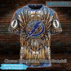 Tampa Bay Lightning Tee Shirts 3D Customized Native American Gift