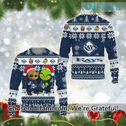 Tampa Bay Rays Sweater Affordable Baby Groot Grinch Rays Gift