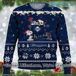 Tampa Bay Rays Ugly Sweater Selected Snoopy Rays Gift Exclusive