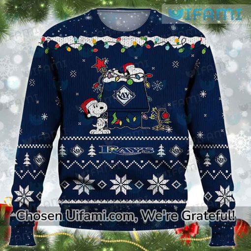 Tampa Bay Rays Ugly Sweater Selected Snoopy Rays Gift