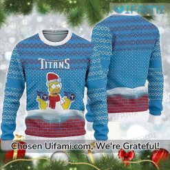 Tennessee Titans Sweater Homer Simpson Titans Gifts For Him