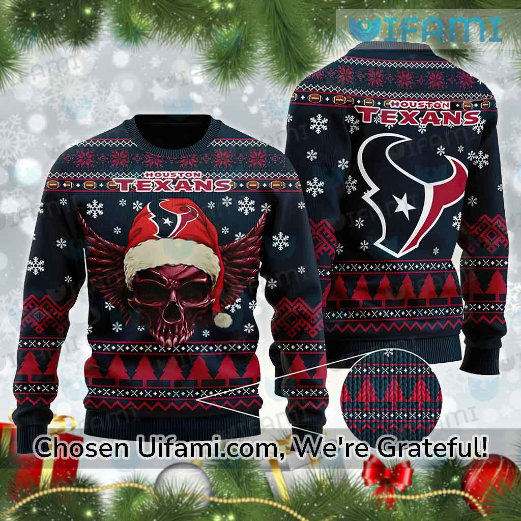 Texans Sweater Mens Latest Skull Houston Texans Gift - Personalized Gifts:  Family, Sports, Occasions, Trending