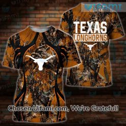Texas Longhorns Football Shirt 3D Creative Hunting Camo Longhorns Gift