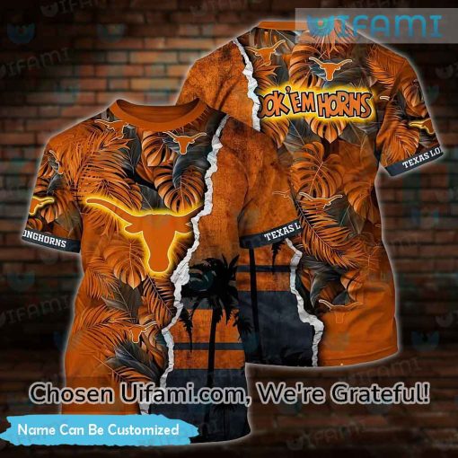 Texas Longhorns Shirt 3D Playful Custom Longhorns Gift