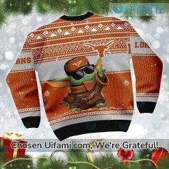 Texas Longhorns Ugly Sweater Cool Baby Yoda Longhorn Football Gifts Latest Model