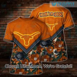 Texas Longhorns Vintage Shirt 3D Gorgeous Longhorns Gift